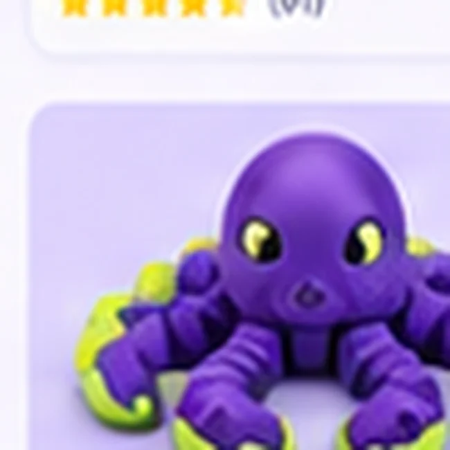 Flexi Octopus 3D printed by TwigTech